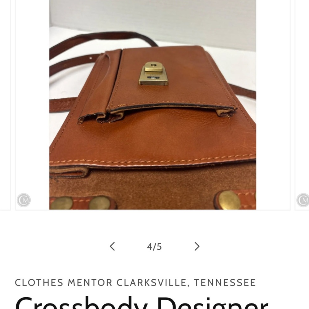 Patricia Nash Brown Crossbody Bag - Picture 3 of 9